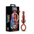 Buy the Anal Adventures Matrix Beaded Loop Silicone Butt Plug Anal Beads in Copper - Blush Novelties