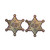 Buy the Sheriff Star Glittering Golden Sheriff's Badge Nipple Pasties - Pastease