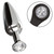 Buy the Star Fucker Slim Aluminum Plug with Silicone Cock & Ball Enhancer in Black - CalExotics Cal Exotics California Exotic Novelties