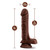 Buy the Loverboy The DJ 9 inch Realistic Dildo with Suction Cup in Chocolate Brown Flesh - Blush Novelties