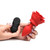 Buy the Booty Sparks Blooming Red Rose 11-Function Remote Control Rechargeable Vibrating Silicone Butt Plug in Large Anal Buttplug - XR Brands