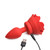 Buy the Booty Sparks Blooming Red Rose 11-Function Remote Control Rechargeable Vibrating Silicone Butt Plug in Large Anal Buttplug - XR Brands