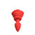 Buy the Booty Sparks Blooming Red Rose 11-Function Remote Control Rechargeable Vibrating Silicone Butt Plug in Large Anal Buttplug - XR Brands
