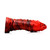 Buy the Fire Dragon Red & Black Scaly Silicone Dildo with Suction Cup base 8 Inch - XR Brands Creature Cocks
