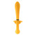 Buy The Monarch 30-function Rechargeable Triple Motor Vibrating Strapless Strap-On in Yellow & Black - Evolved Novelties