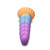 Buy the Mystique Rainbow Silicone Unicorn Horn Dildo with Suction Cup base 8 Inch - XR Brands Creature Cocks