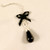 Buy The Insertable 28mm Black Egg, Black, Bow and Pendant with Silver Chain - Sylvie Monthule Erotic Jewelry made in France