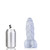 Buy the Fetishique Lace Textured Liquid Silicone Dildo with Balls in XL Extra Large Silver - 665 Sport Fucker