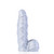 Buy the Fetishique Lace Textured Liquid Silicone Dildo with Balls in XXLarge Silver - 665 Sport Fucker
