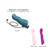 Buy the Swap 20-function Rechargeable Triple Motor Silicone Tapping Vibrator in Teal Me Blue - Lovely Planet Dorcel Love to Love