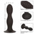 Buy the Silicone Ribbed Anal Stud Butt Plug in Black - CalExotics Cal Exotics California Exotic Novelties