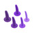 Buy the 5-piece Silicone Dilator Training Kit in Purple - Evolved Novelties