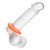 Buy the Alpha Liquid Silicone Sexagon Ring Erection Enhancer in Orange - CalExotics Cal Exotics California Exotic Novelties