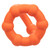 Buy the Alpha Liquid Silicone All Star Beaded Cock & Ball Ring Erection Enhancer in Orange - CalExotics Cal Exotics California Exotic Novelties