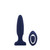 Buy the Fino Plug Remote Control 20-Function Rechargeable Silicone Anal Vibrator With Rolling Beads in Navy Blue - NU Sensuelle Novel Creations