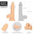 Buy the Naked Addiction 6.5 inch 7-function Rechargeable Realistic Incredifeel Thrusting Silicone Dildo with Suction Cup in Light Vanilla Flesh Strap-On Harness - BMS Enterprises