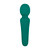 Buy the Eve's Petite Private Pleasure 10-function Rechargeable Mini Silicone Wand Massager in Green - Evolved Novelties Adam & Eve