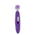 Buy the Multispeed Rechargeable Silicone Wand Massager with O-Button Lavender - X-Gen Products Bodywand