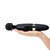 Buy the Multispeed Rechargeable Silicone Wand Massager with O-Button Black - X-Gen Products Bodywand