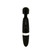 Buy the Multispeed Rechargeable Silicone Wand Massager with O-Button Black - X-Gen Products Bodywand