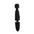 Buy the Multispeed Rechargeable Silicone Wand Massager with O-Button Black - X-Gen Products Bodywand