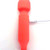Buy the Vibelite Dolly 10-function Rechargeable Silicone Mini Wand Massager in Orange discreet - Maia Toys