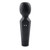 Buy the Rainbow Sucker 13-function Rechargeable Sucking & Vibrating Silicone Wand Massager in Black - Evolved Novelties