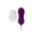 Buy the Eager Egg 7-function Remote Control Rechargeable Thrusting Ribbed Silicone Bullet Vibe in Purple - Evolved Novelties