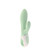 Buy the Air Pump Bunny 5+ 12-function Connect App-controlled Bluetooth Rechargeable Inflatable Silicone Rabbit Vibrator in Mint Green - EIS Satisfyer