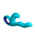 Buy the Klio 18-function Rechargeable Silicone Rabbit Vibrator with Thumping Clit Stimulator in Turquoise Blue - VVole FemmeFunn Femme Funn Nalone