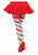 Holiday Ribbon Thigh High - O/S - Red/White/Green