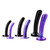 Buy the Silk Medium Smooth Curved 5.25 inch Silicone Dildo Purple Haze Strap-on harness ready - Tantus