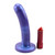 Buy the Silk Medium Smooth Curved 5.25 inch Silicone Dildo Purple Haze Strap-on harness ready - Tantus