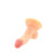 Buy the Real Skin All American Mini Whoppers 4 inch Realistic Curved Dildo with Balls & Suction Cup in Light Vanilla Flesh - NassToys NassWalk
