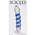 Buy the Icicles # 5 Hand Blown Glass Dildo in Blue & Clear Borosilicate - Pipedream Products