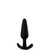 Mood Naughty Small Silicone Butt Plug Black