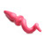 Buy the Spiraled Realistic Pink Pig Tail Butt Plug anal buttplug - XR Brands Master Series