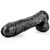 Blush Novelties Hard Steel 11.5 inch Realistic Suction Cup Dildo Black