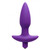 XR Brands Vogue by Trinity Vibes Aria Vibrating Silicone Anal Plug Medium Purple 