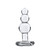 Buy the Icicles # 47 Hand Blown Glass Clear Beaded Butt Plug - Pipedream Products
