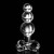 Buy the Icicles # 47 Hand Blown Glass Clear Beaded Butt Plug - Pipedream Products