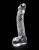 Buy the Icicles #61 Hand Blown Textured Glass G-Spot Dildo with Balls in Clear Borosilicate - Pipedream Products