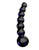 Icicles # 66 Hand Blown Glass Black Beaded Massager