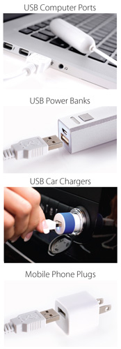 isex usb plug options