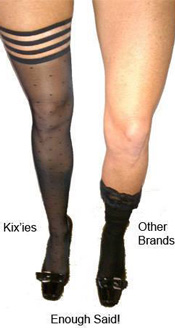 kix'ies thigh high tights versus the competition