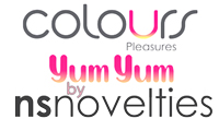 ns novelties colours pleasures yum yum colorful striped realistic dildo collection