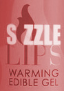 sizzle lips edible warming massage gel by sensuva