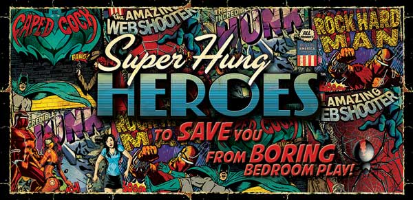 Super Hung Heroes, A new league of heroes has arrived just in time to save you from boring bedroom play! 