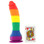 Buy the Colours Pride Edition 8 inch Realistic Rainbow Silicone Dong - NS Novelties