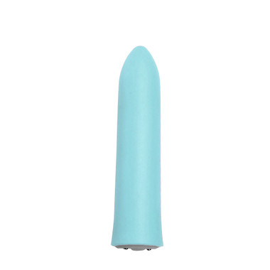 Buy the Point 20-Function Rechargeable Silicone Bullet Vibrator Teal Blue -  NU Sensuelle Novel Creations